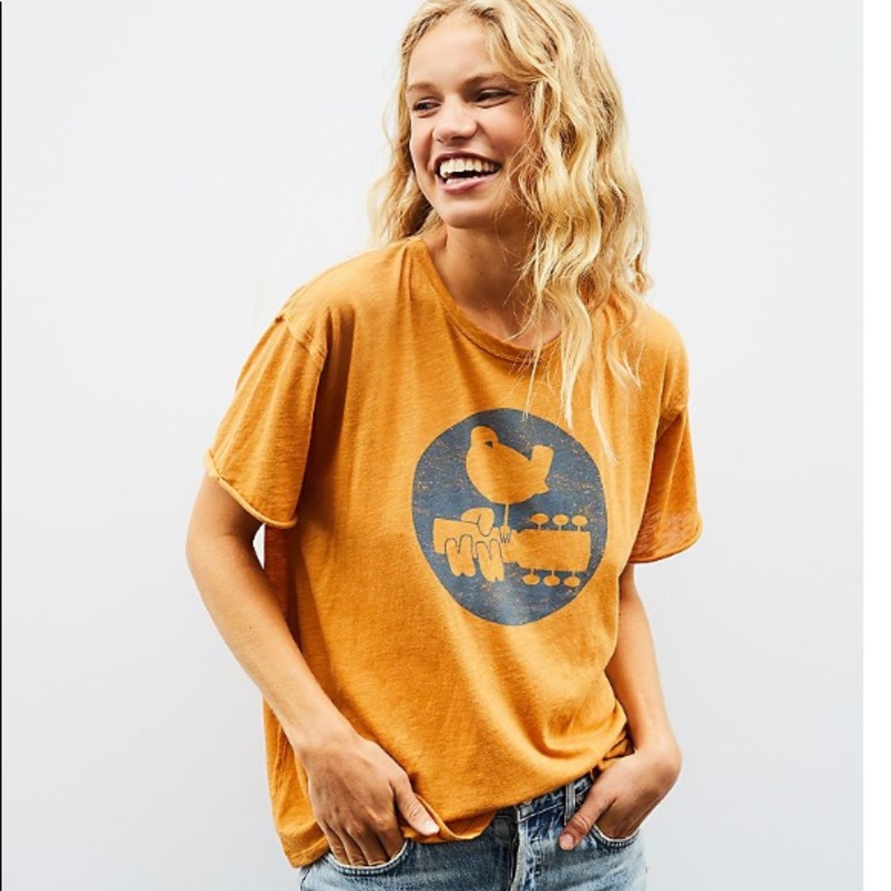 NWT Free People Woodstock Tee - Picture 2 of 6